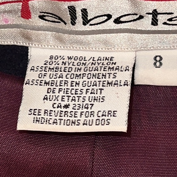 Talbots Vintage Womens Wool Blend NavyBlue Lined Pea Coat Size 8 - Picture 6 of 11